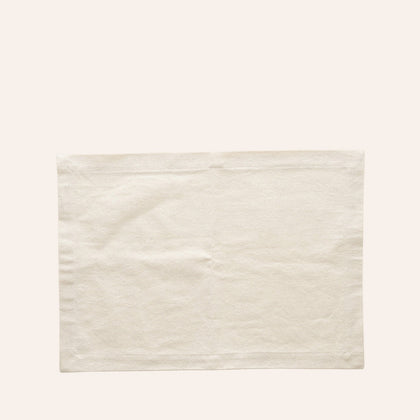 Organic Cotton Placemat in Cream