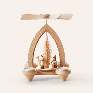 Pyramid with Santa and Children