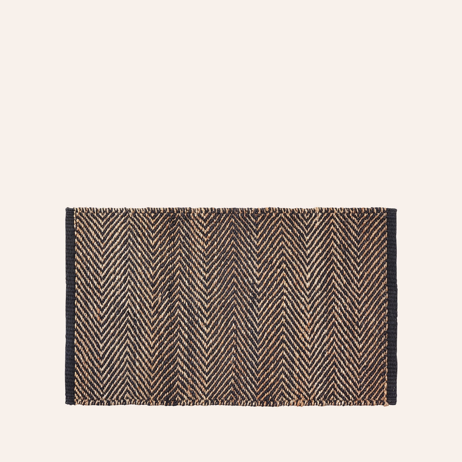 Serengeti Weave Entrance Mat in Charcoal and Natural