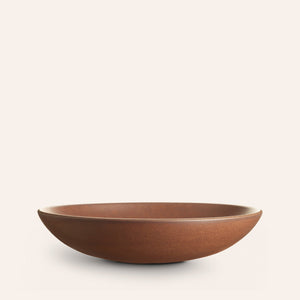 Shallow Salad Bowl in Redwood
