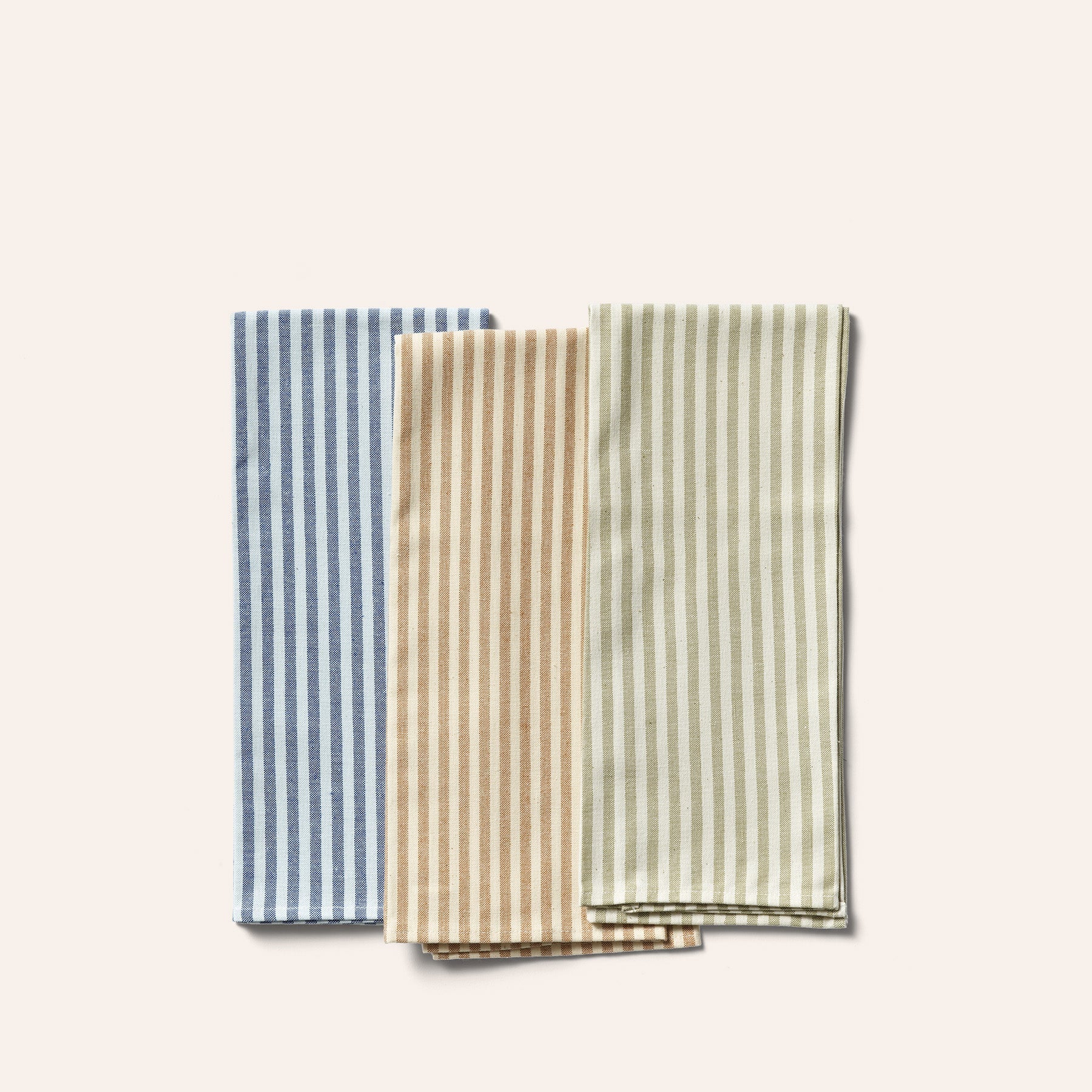 Organic Cotton Ticking Stripe Tea Towel