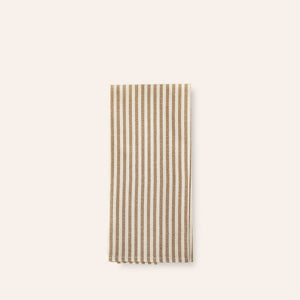 Organic Cotton Ticking Stripe Tea Towel in Cafe