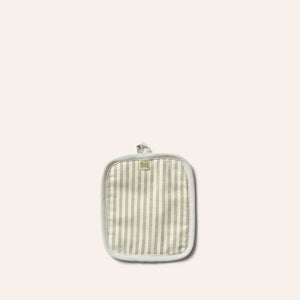Organic Cotton Ticking Stripe Potholder in Sage