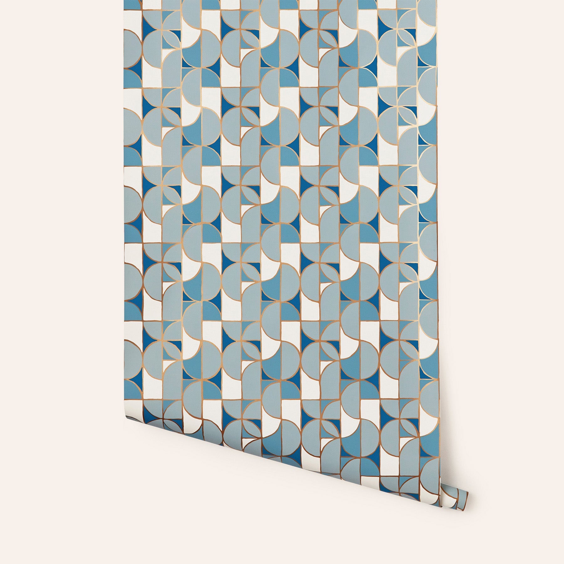 Wallpaper in Blue Slice