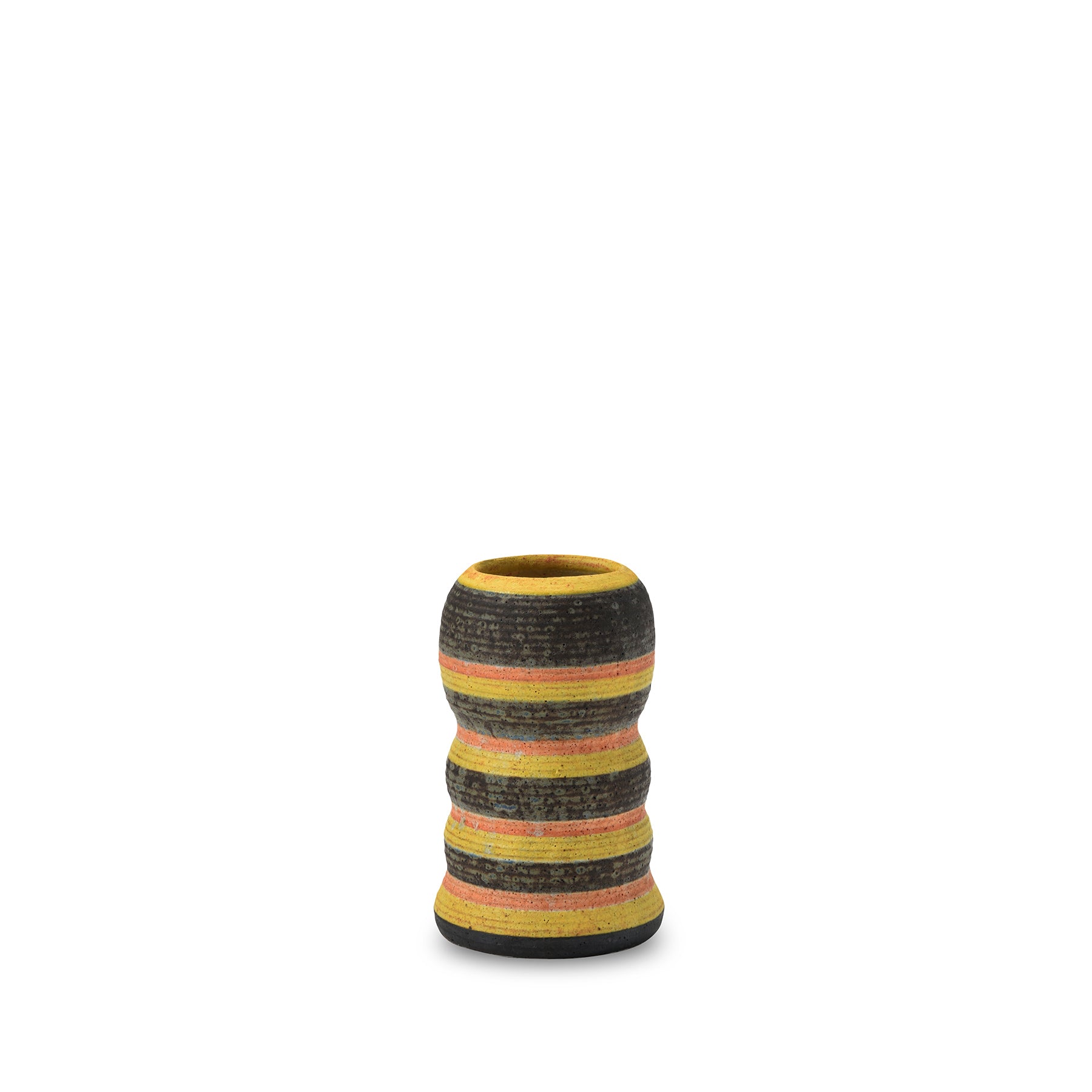 #29 Small Kokeshi Vessel with Horizontal Stripes Zoom Image 1