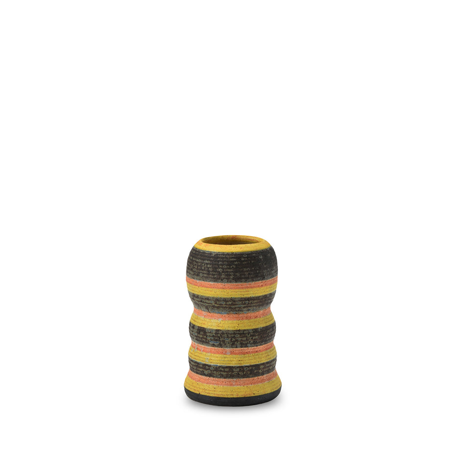 #29 Small Kokeshi Vessel with Horizontal Stripes Image 1
