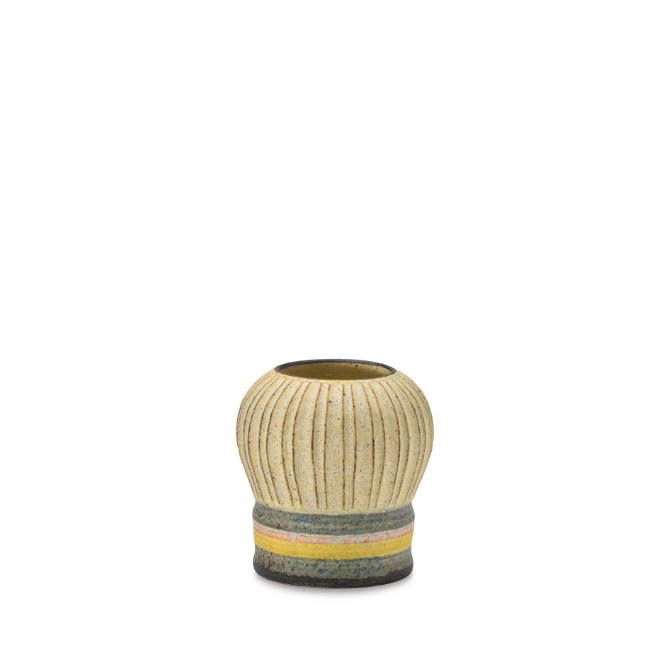 #87 Extra Small Kokeshi Vessel with Horizontal Stripe Image 1
