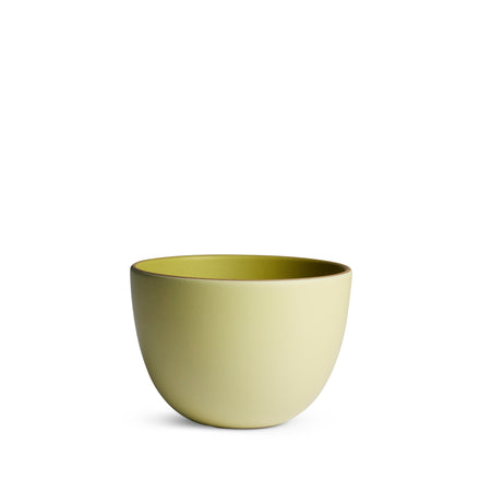 Deep Serving Bowl in Avocado/Lemon Rind