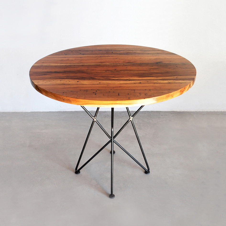 Pecan Top Round Cafe Table 36" Image 1