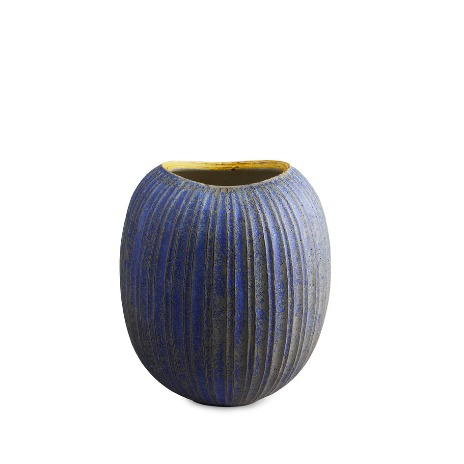 #11 Indigo Round Vase Image 1