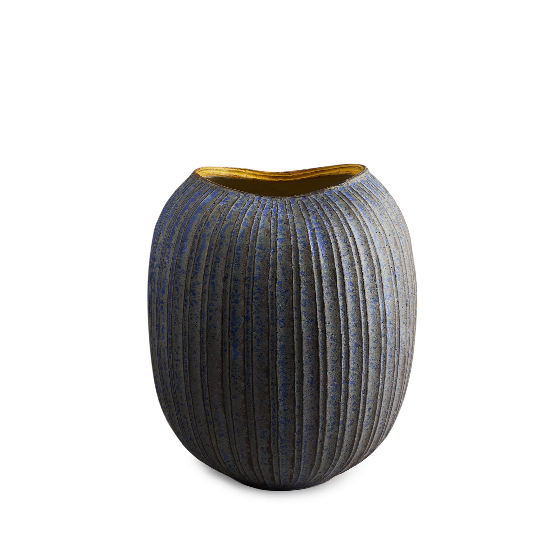 #30 Large Potbelly Vase in Indigo Zoom Image 1
