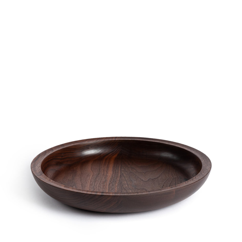 Wooden Serving Bowl in Walnut Image 1