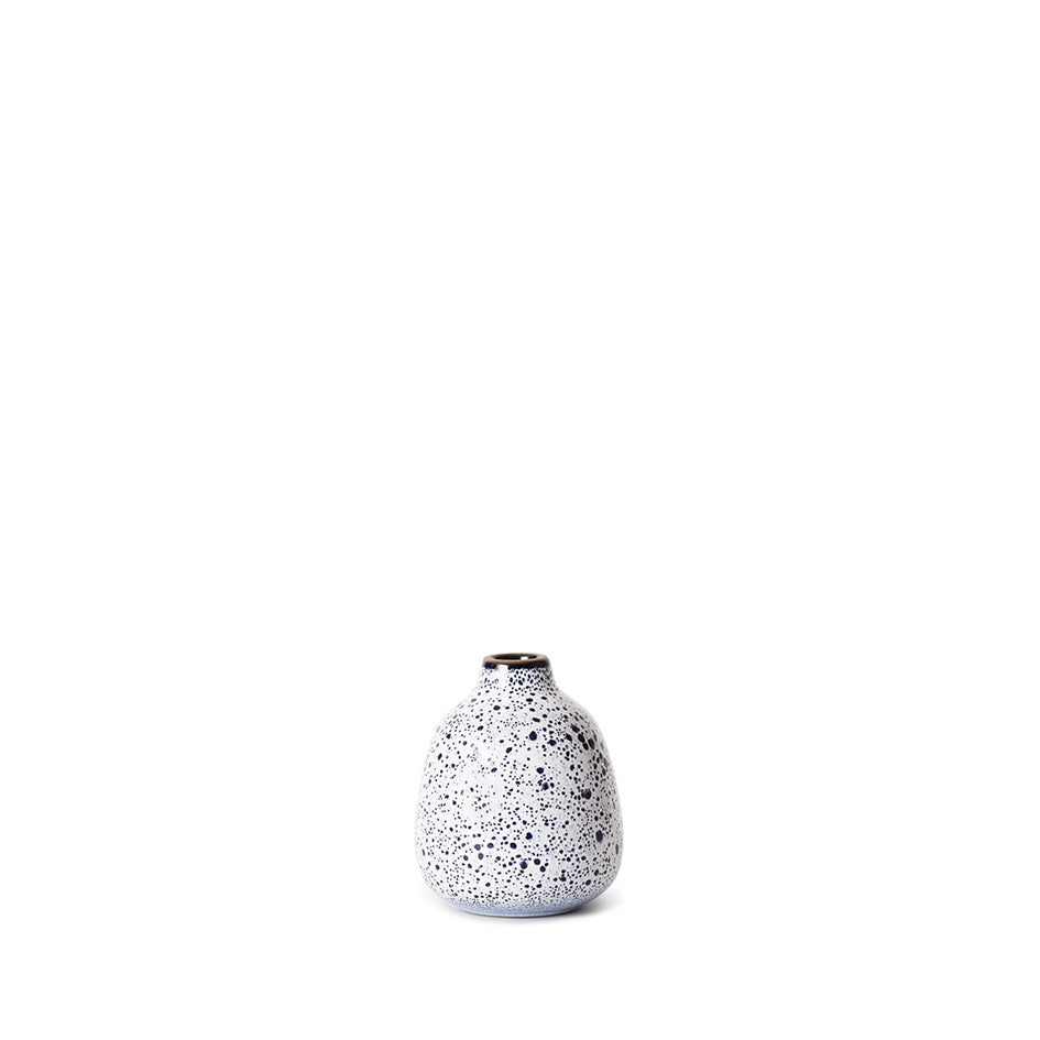 Buddy Vase in Opaque White and Midnight Image 1