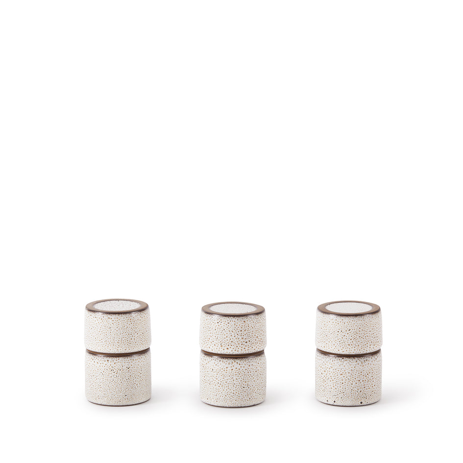 Matchstick Holder in Opaque White and Matte Brown Image 2