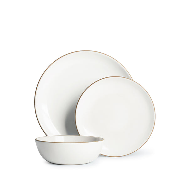 Heath Ceramics Opaque White 3-Piece Dinnerware Set
