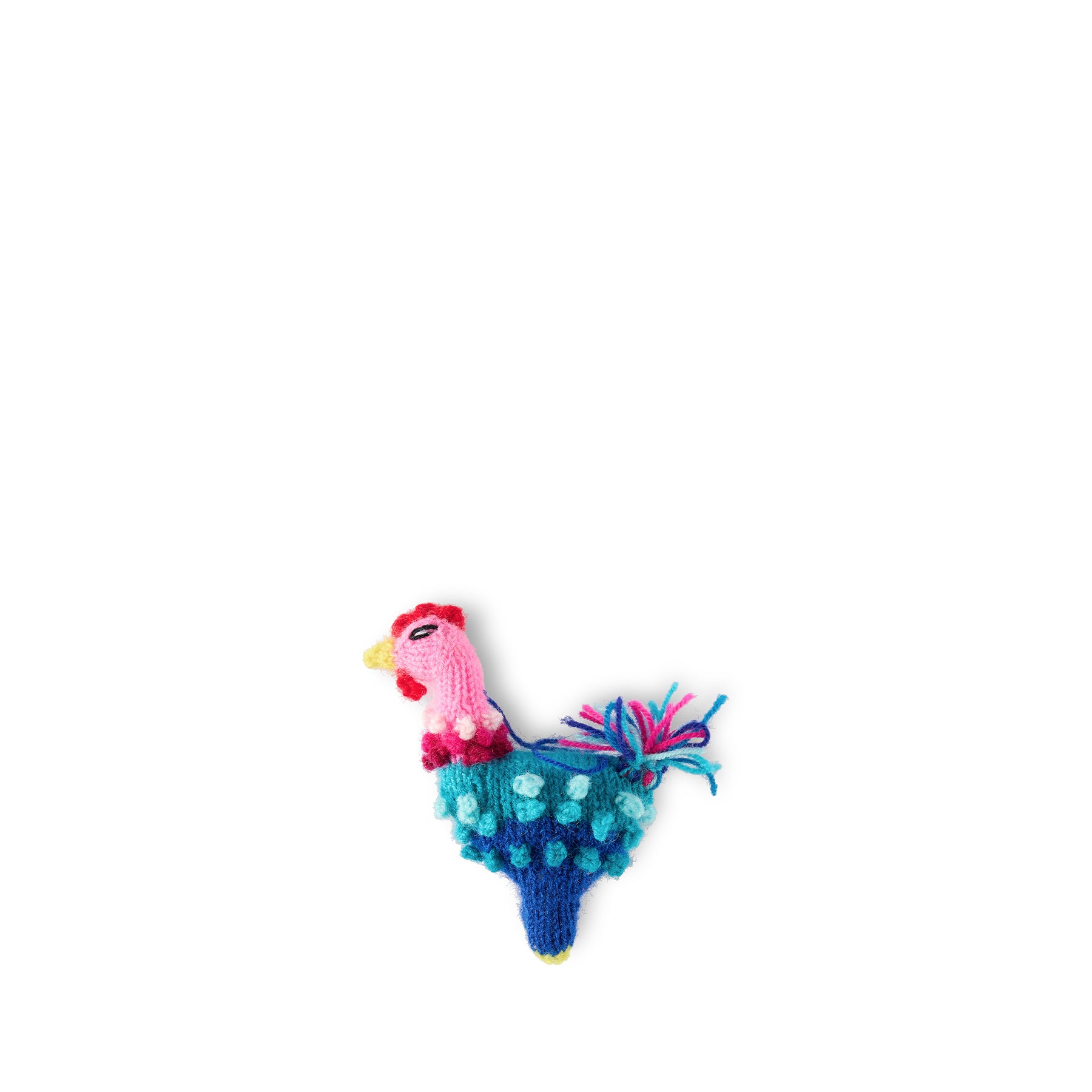 Knit Chicken Ornament Zoom Image 1