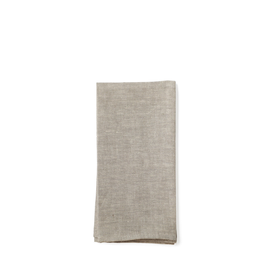 Linen Hopsack Napkins in Natural Gray (Set of 2) Image 1