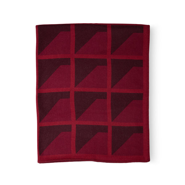 Finestre Jacquard Blanket in Pure Red Heath Ceramics
