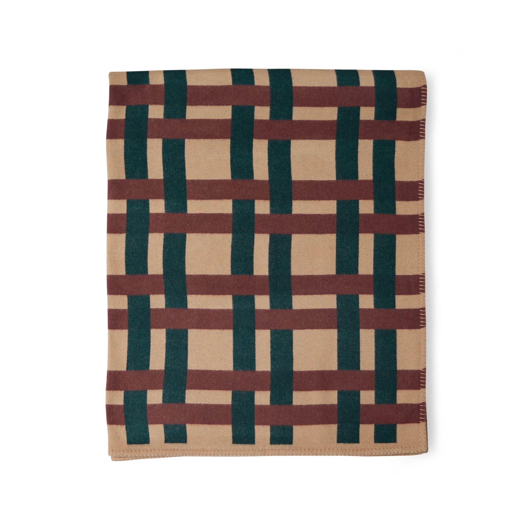 Rete Jacquard Blanket in Sienna Tan Zoom Image 1