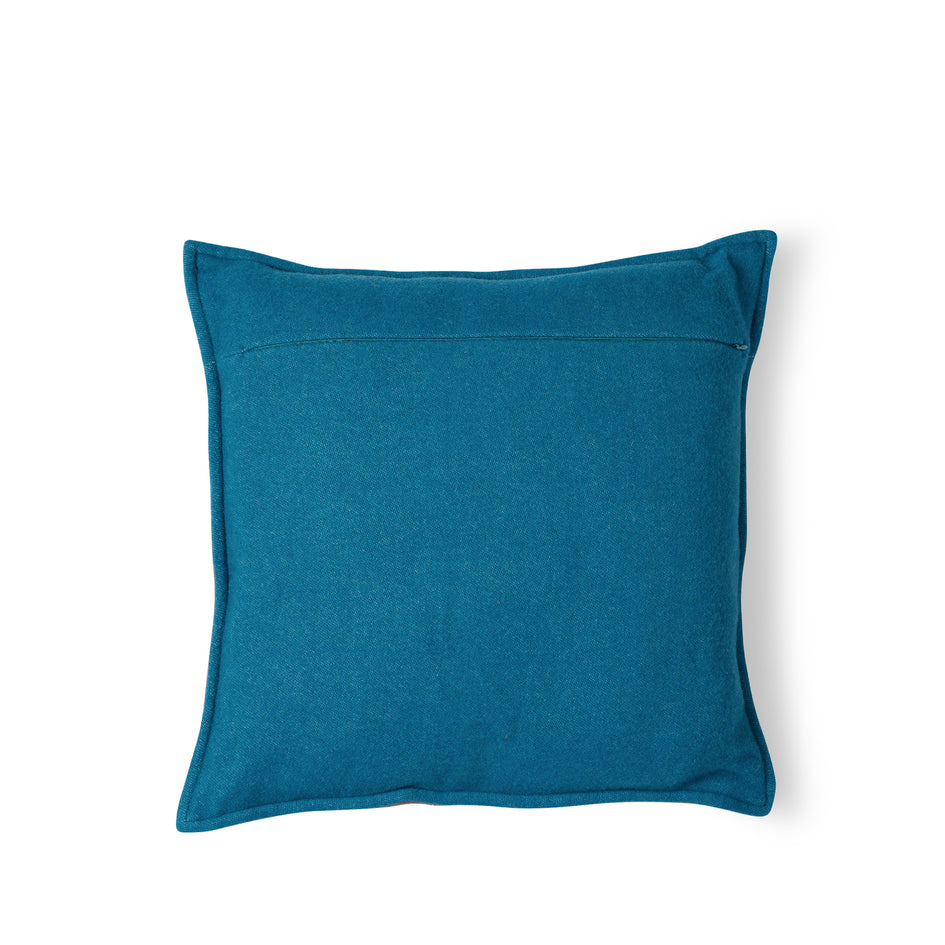 Citta Jacquard Pillow in Peacock Blue Zoom Image 2