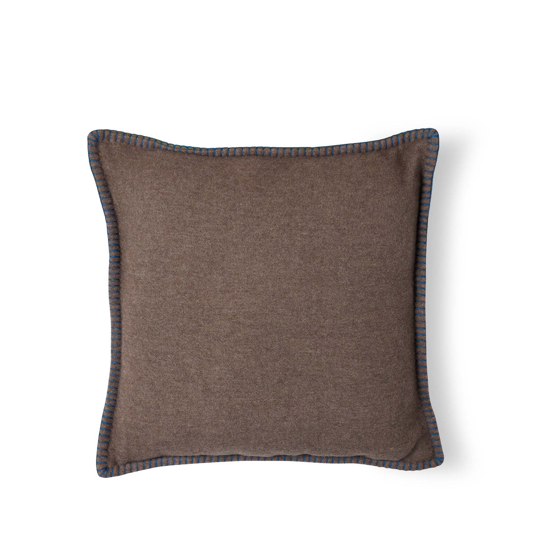 Doppio Double Sided Pillow in Moro Brown/Citrine Green Zoom Image 1