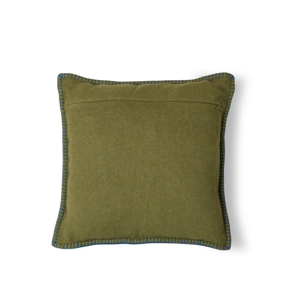 Doppio Double Sided Pillow in Moro Brown/Citrine Green Zoom Image 2
