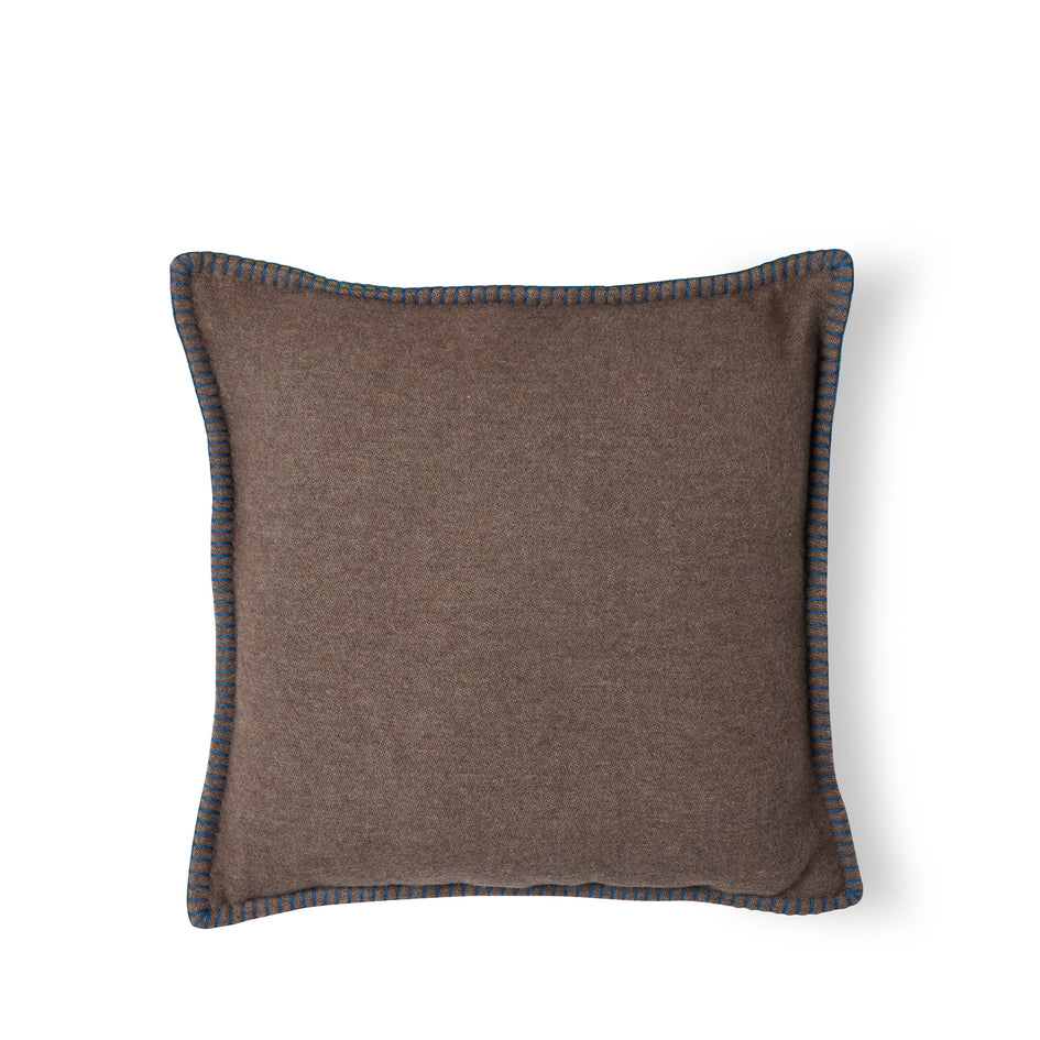 Doppio Double Sided Pillow in Moro Brown/Citrine Green Image 1