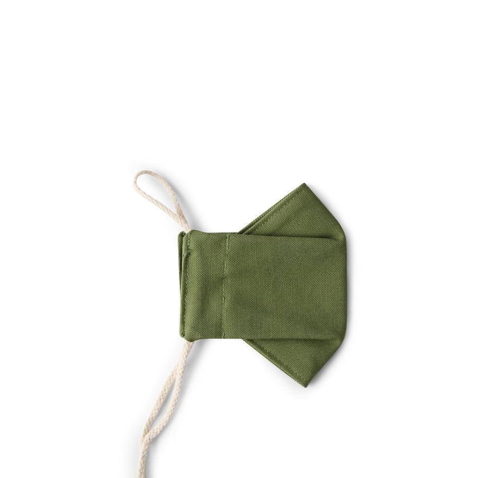 Cotton Face Mask in Olive Image 1