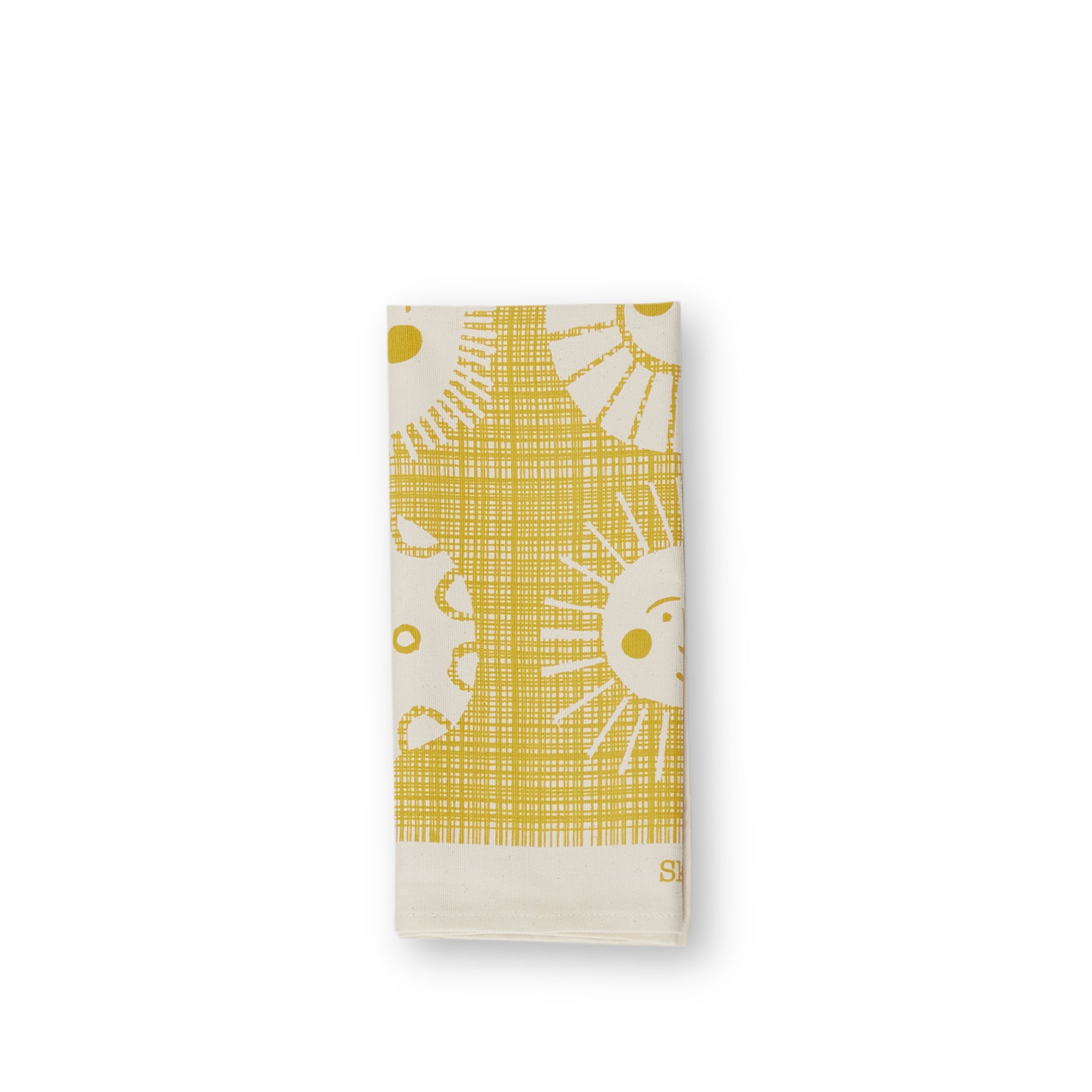 Sunnyside Tea Towel in Gold Zoom Image 1