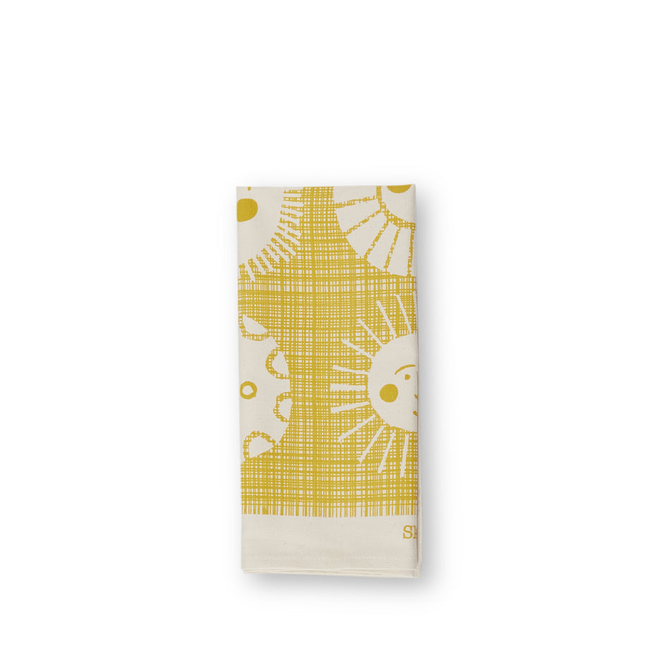 Sunnyside Tea Towel in Gold Image 1