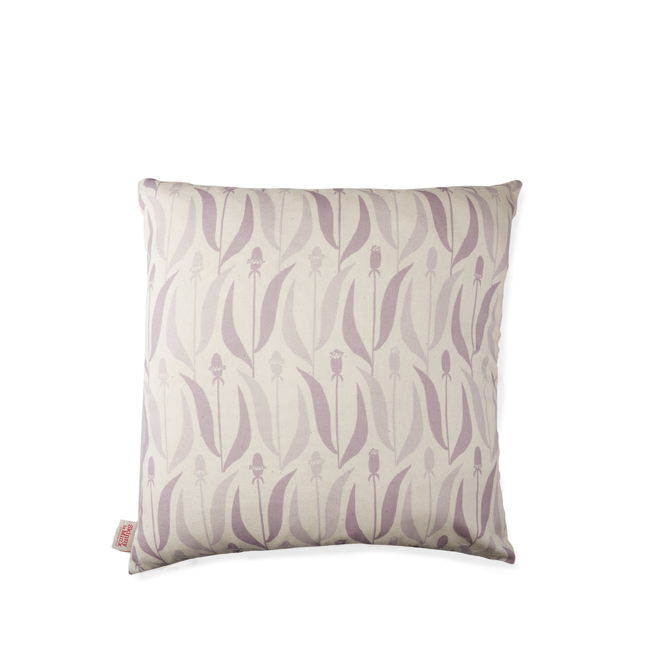 Flower Ring Pillow in Lavender and Grey Image 1