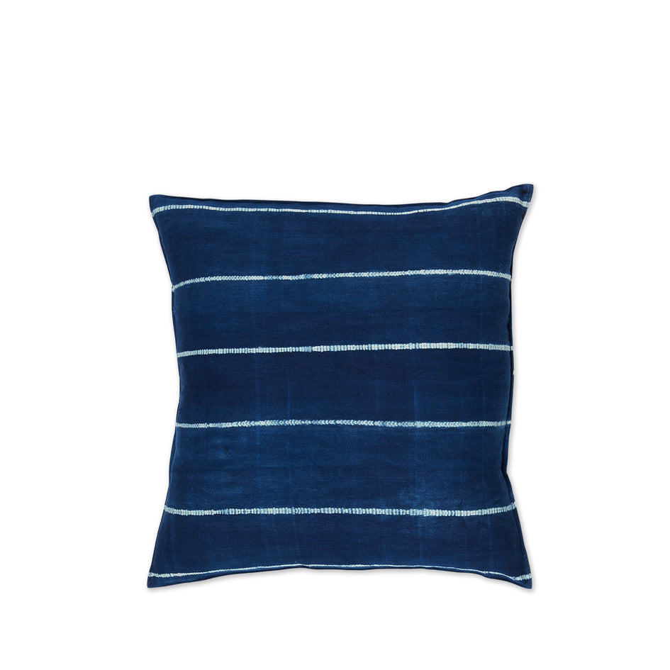 Indigo Cotton Tie Dyed Pillow Image 1