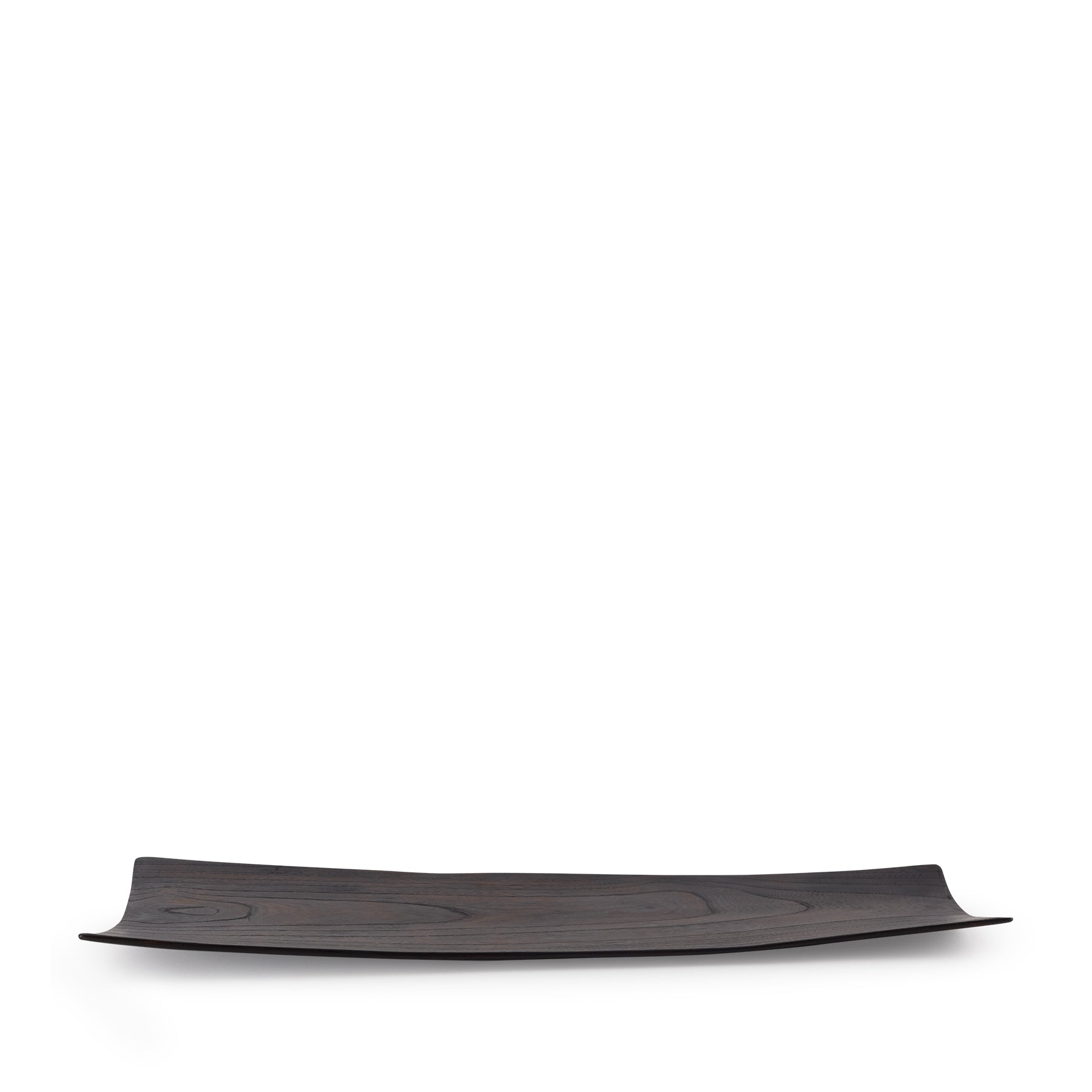 #11 Extra Large Japanese Zelkova Thin Tray in Black Zoom Image 1