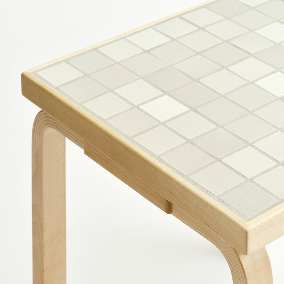 Tile Table Square in White+ Image 3