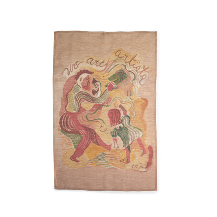 We Are Artists Linen Tea Towel