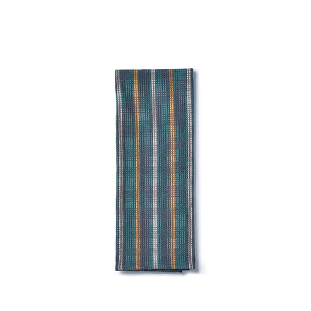 Slate Cotton Waffle Weave Tea Towel in Juniper