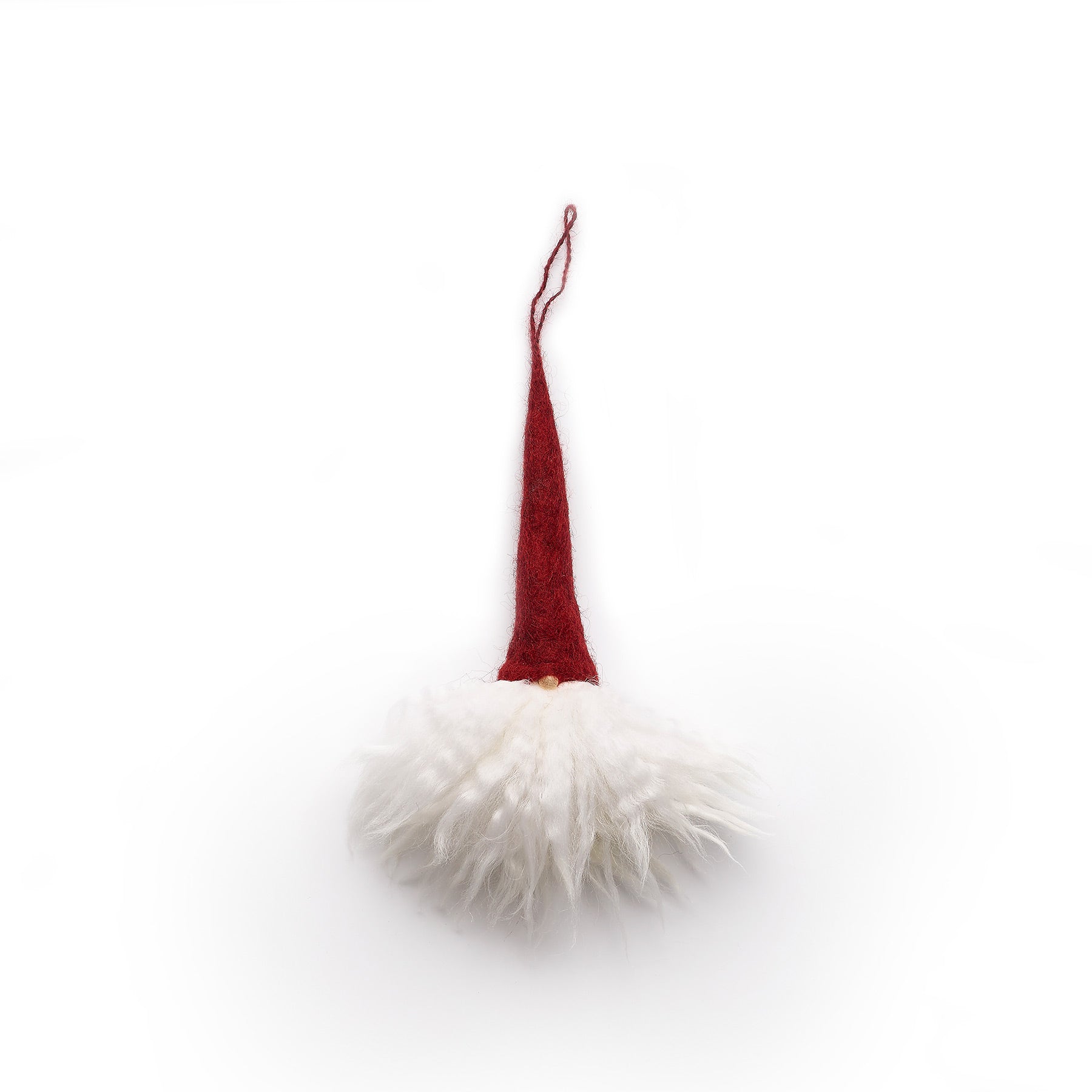 Gnome Ornament in Red with White Beard Zoom Image 1