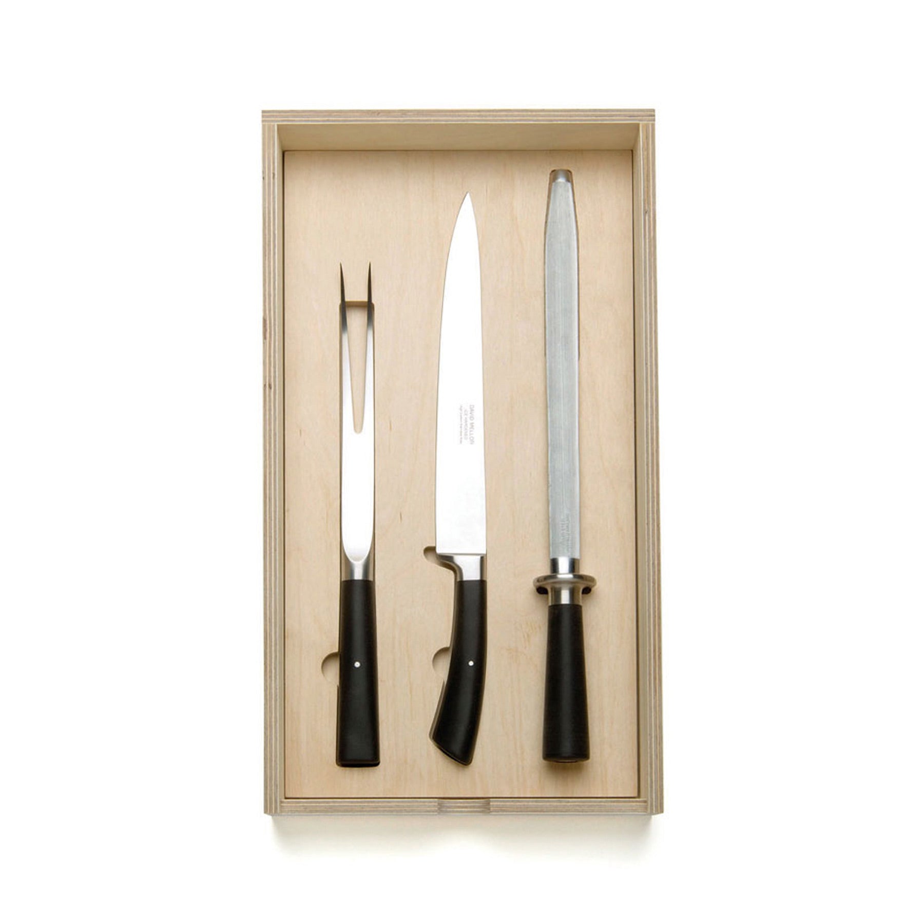 Carving Knife Set with Black Handle Zoom Image 1
