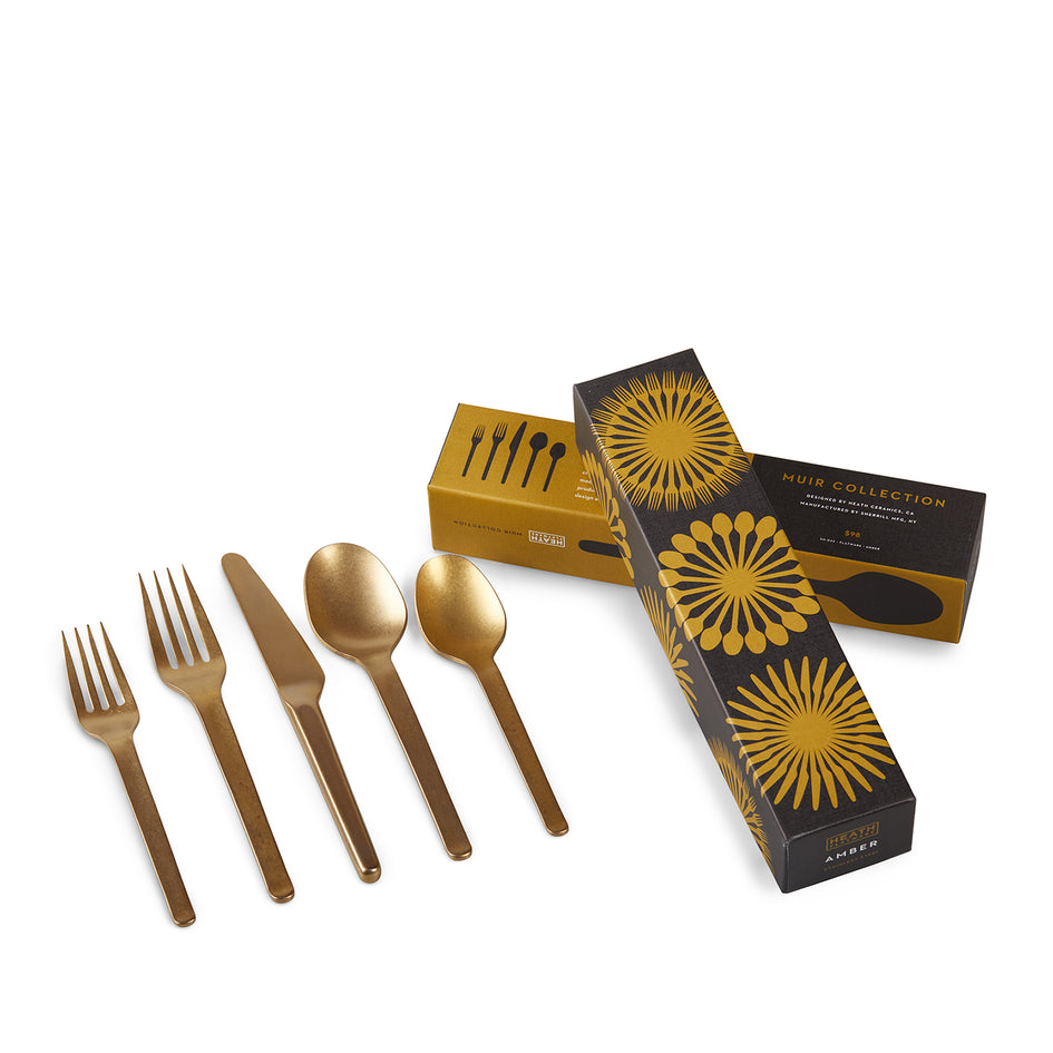 Muir Flatware in Amber (5 Piece Setting) Zoom Image 3