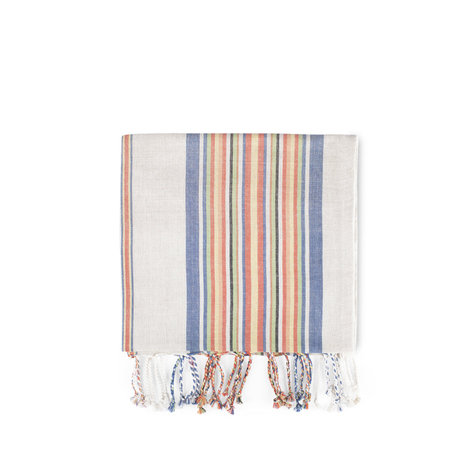 Multi Stripe Tea Towel Image 1
