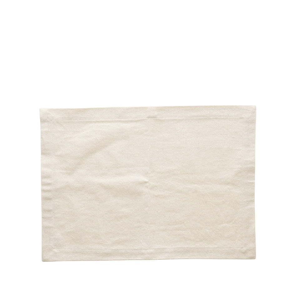 Organic Cotton Placemat in Cream Image 1