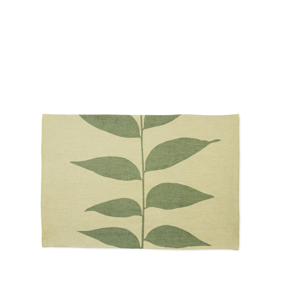 Porter Leaf Placemat in Celadon Image 1