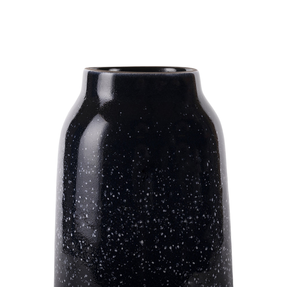 Tall Vase in Midnight and Opaque White Image 3