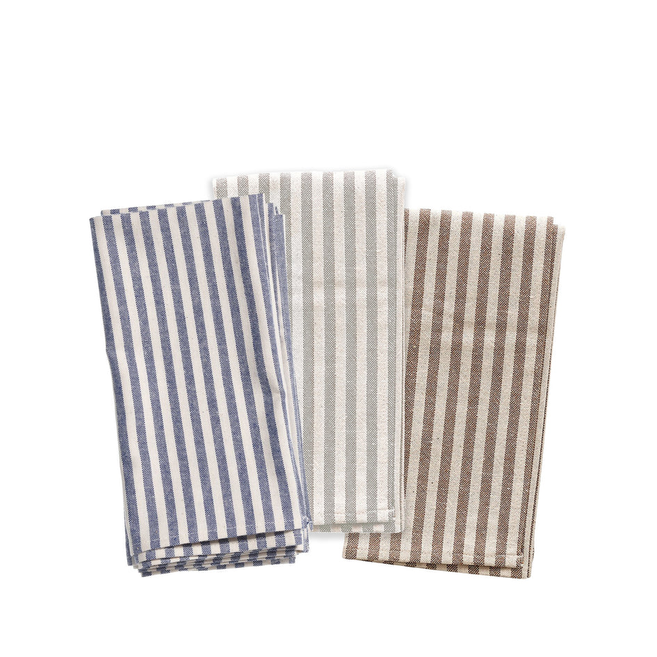 Organic Cotton Ticking Stripe Napkins (Set of 4) Image 2