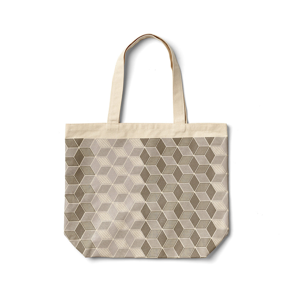 Mural Tote in Warm Grey Image 1